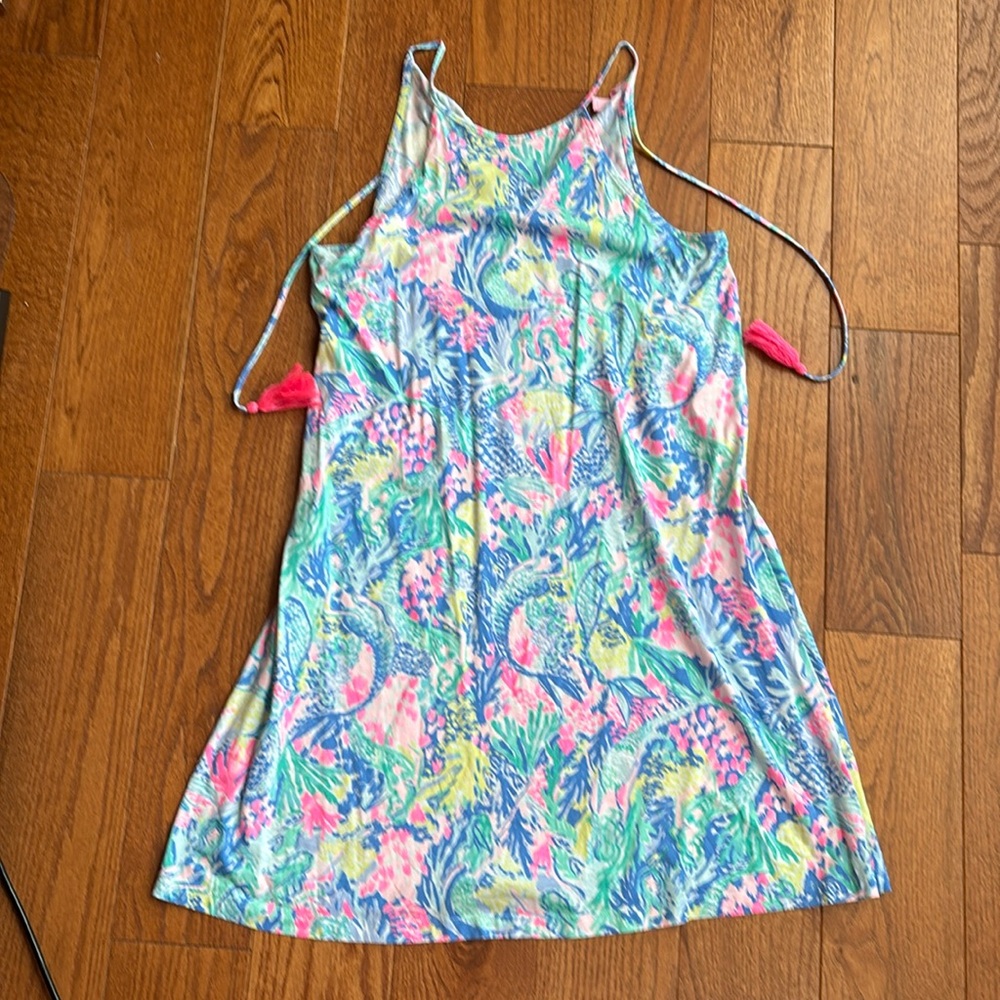 Lilly Pulitzer Mermaid Cove print dress size S